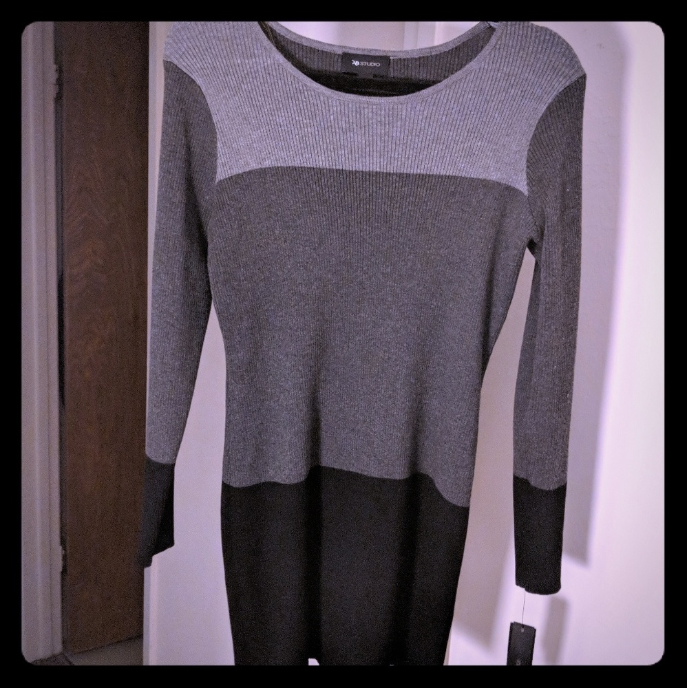 Grey sweater dress NWT